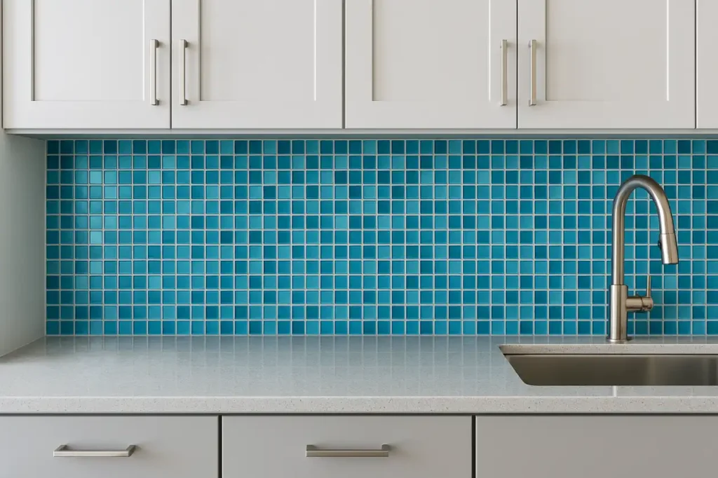 DIY kitchen backsplash tile project
