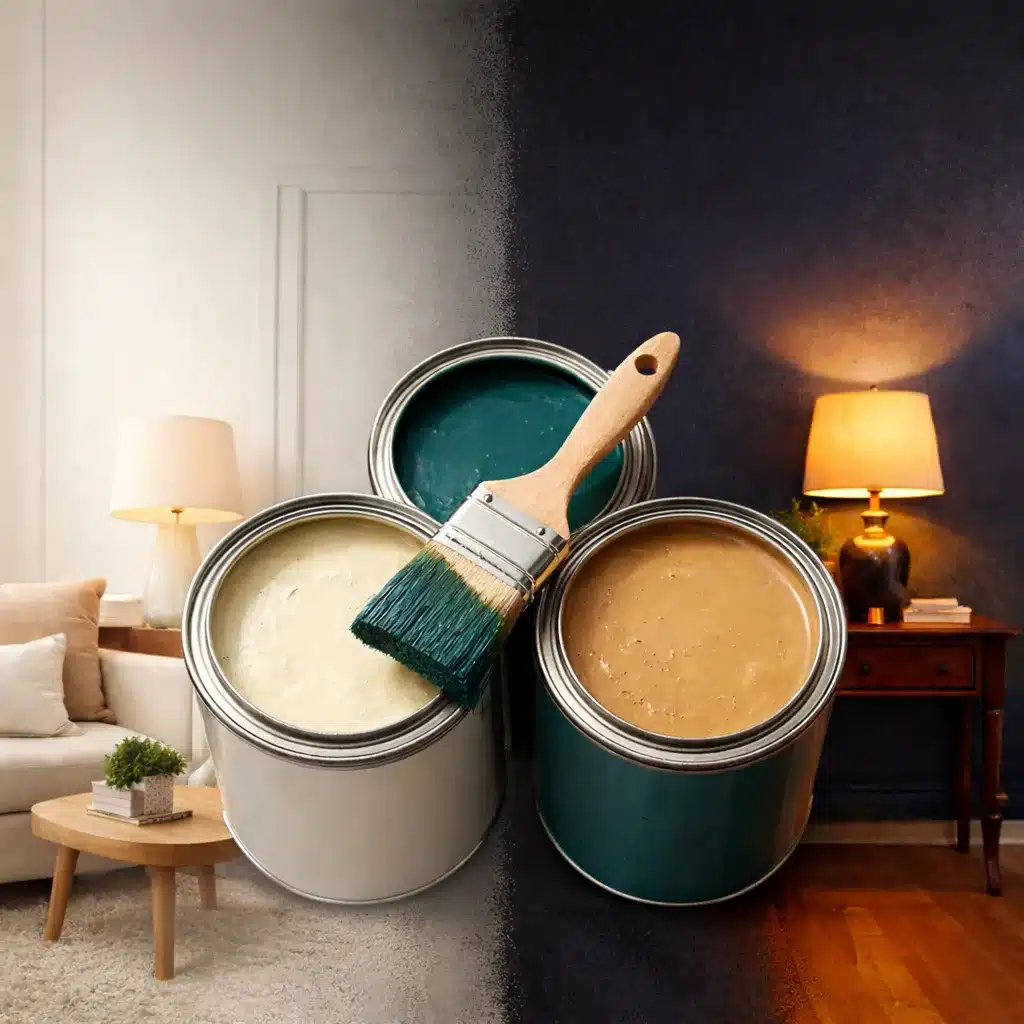 how to choose paint colors to brighten a dark room