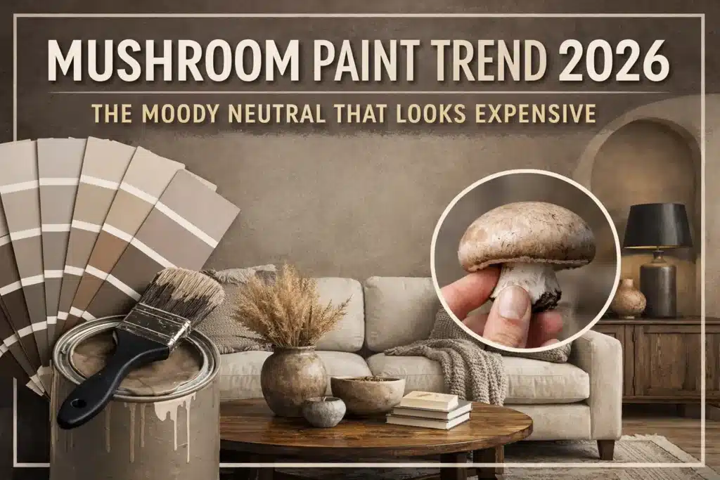 moody neutral mushroom paint trend