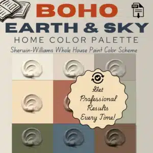 Boho Earth and Sky Home Paint Color Palette Bohemian Colors Sherwin Williams