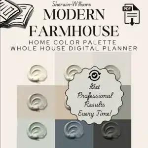 Modern Farmhouse Sherwin Williams Whole House Paint Color Palette