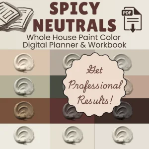 Spicy Neutrals Whole Home Paint Color Palette Sherwin Williams colors